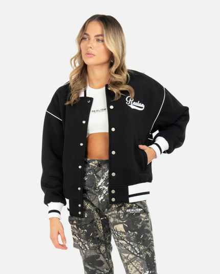 NEGAN BASEBALL JACKET BLACK