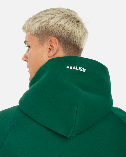 BACK LOGO HOODIE PINE GREEN