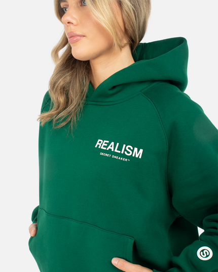 BACK LOGO HOODIE PINE GREEN