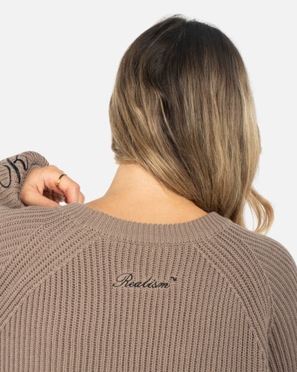 LAURELS KNIT SWEATER TAUPE