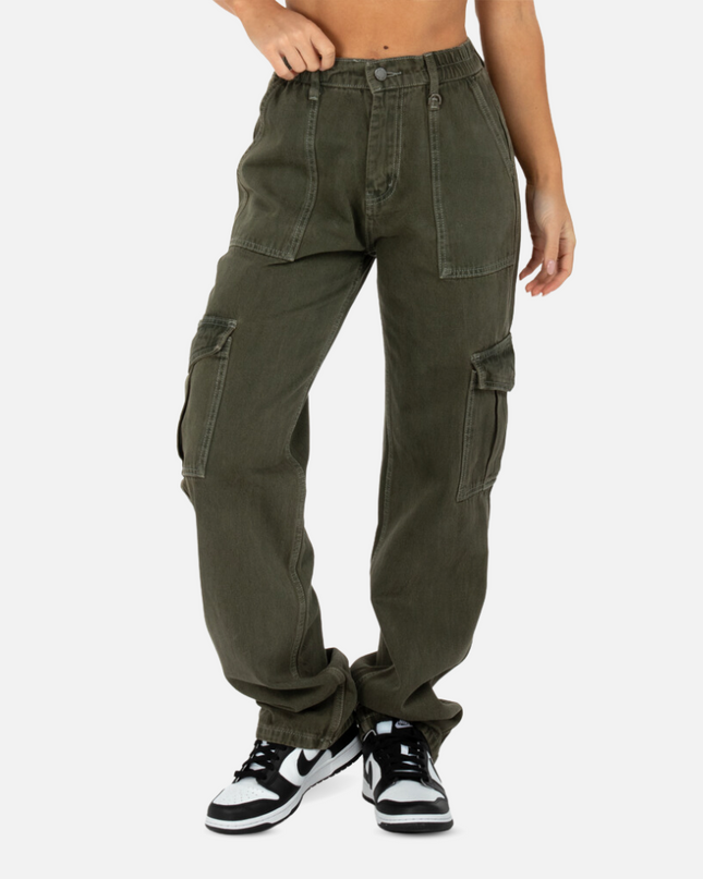 SUNDAY PREMIUM DENIM CARGO KHAKI