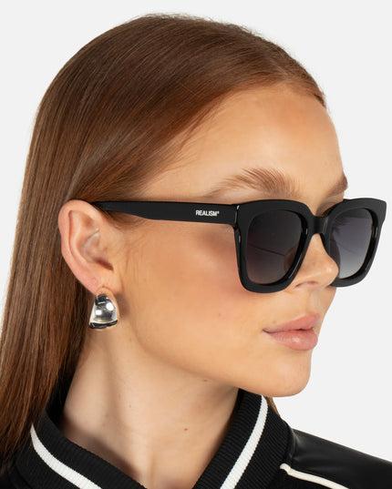 MONACO LOGO SUNGLASSES BLACK