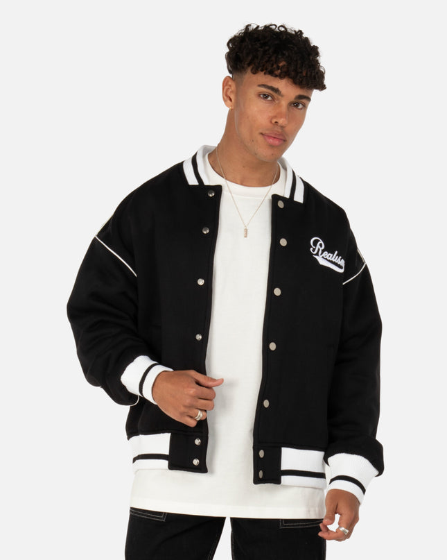 NEGAN BASEBALL JACKET BLACK