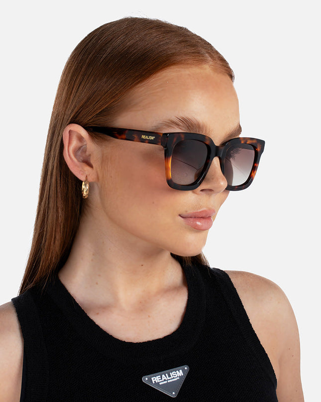 MONACO LOGO SUNGLASSES TORTOISE