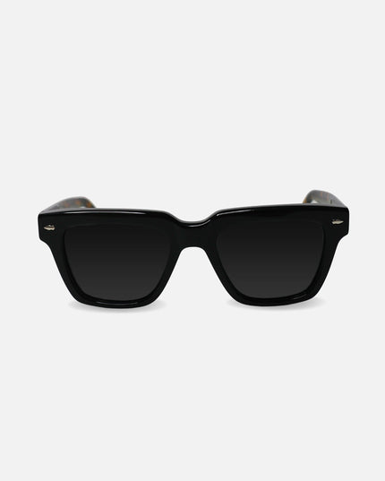 TRAVIS LOGO SUNGLASSES BLACK TORTOISE