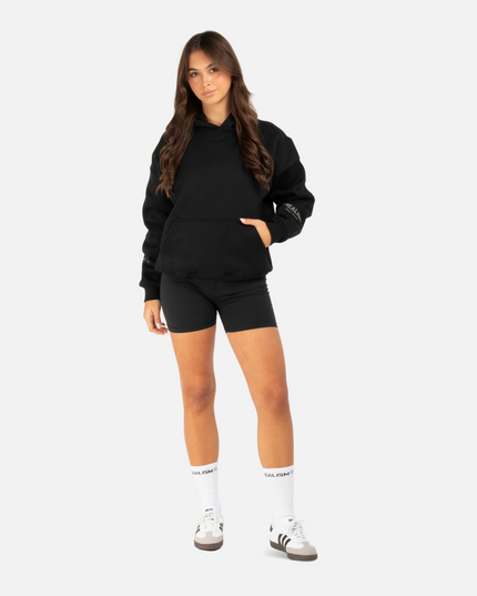 COURT BOXY HOODIE BLACK