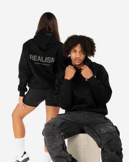 COURT BOXY HOODIE BLACK