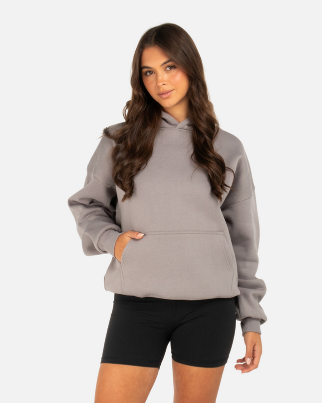 COURT BOXY HOODIE SPACE GREY