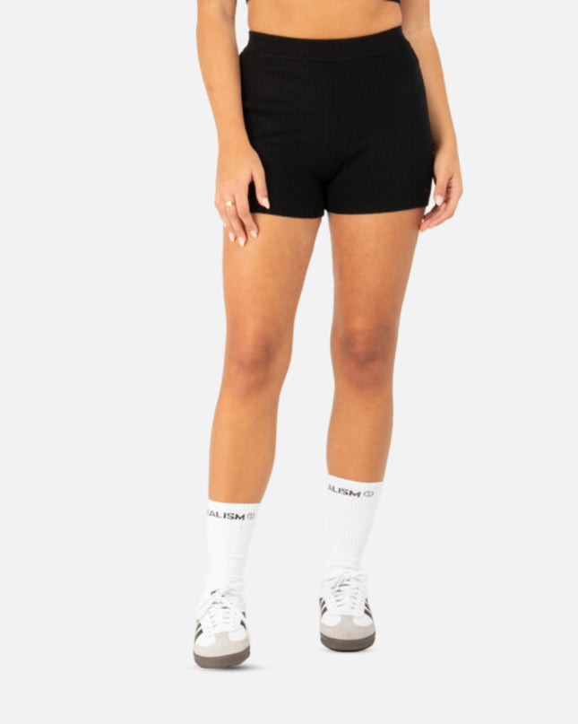 ACHELON KNIT SHORTS BLACK