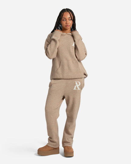 RADIANT KNIT HOODIE SAND