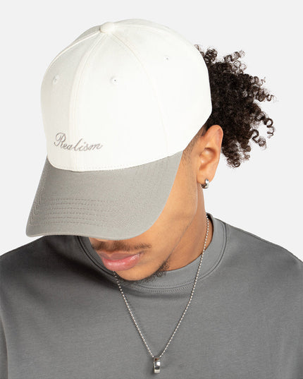 TWO TONE SCRIPT CAP TINTED GREY