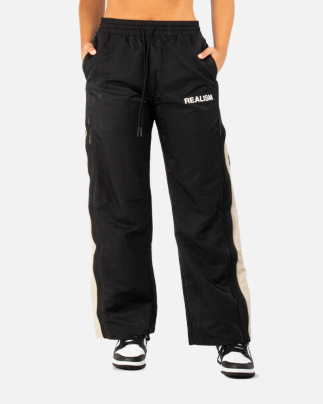 REIGN DOUBLE ZIP TRACK PANTS BLACK