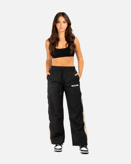 REIGN DOUBLE ZIP TRACK PANTS BLACK