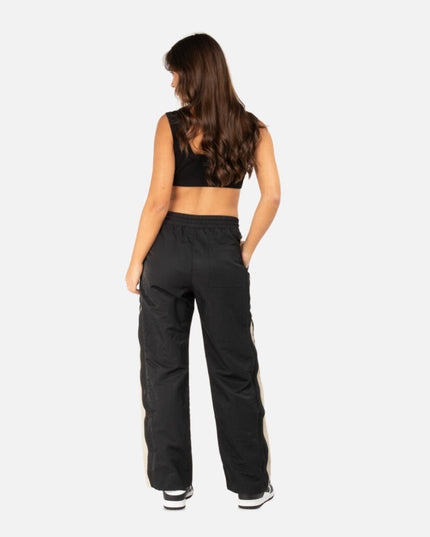 REIGN DOUBLE ZIP TRACK PANTS BLACK