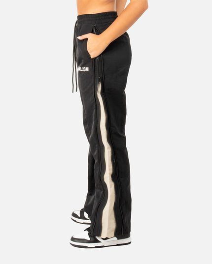 REIGN DOUBLE ZIP TRACK PANTS BLACK