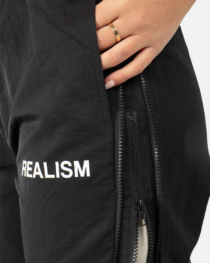 REIGN DOUBLE ZIP TRACK PANTS BLACK