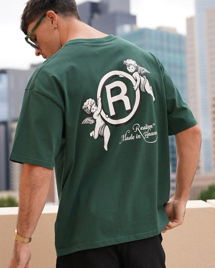 MADE IN HEAVEN TEE PINE GREEN