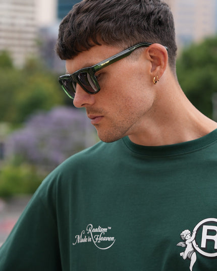 MADE IN HEAVEN TEE PINE GREEN