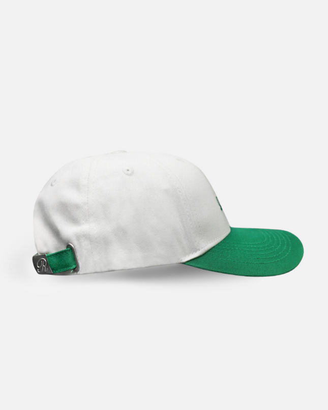 TWO TONE SCRIPT CAP DEEP GREEN