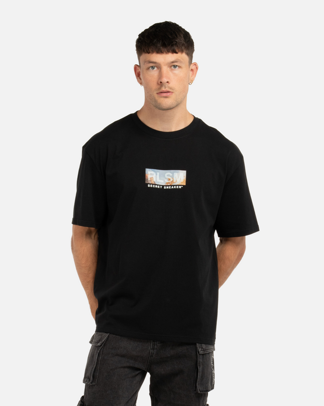 FRESCO BOX LOGO TEE BLACK