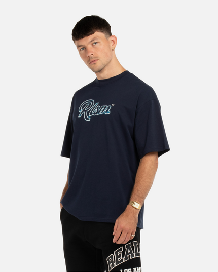 NEON LOGO TEE NAVY