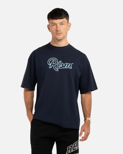 NEON LOGO TEE NAVY