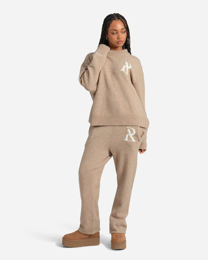 RADIANT KNIT CREWNECK SAND