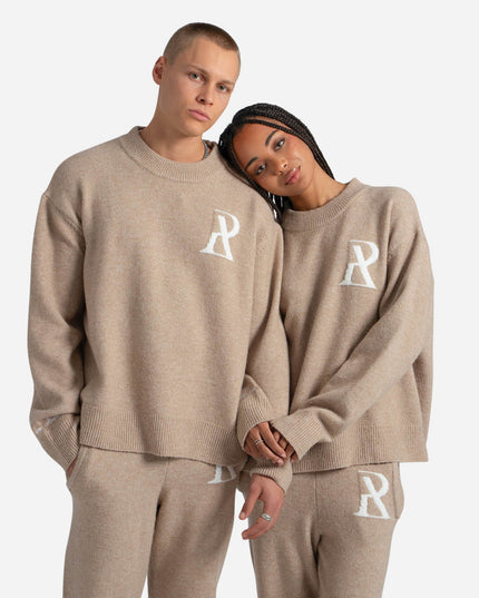 RADIANT KNIT CREWNECK SAND