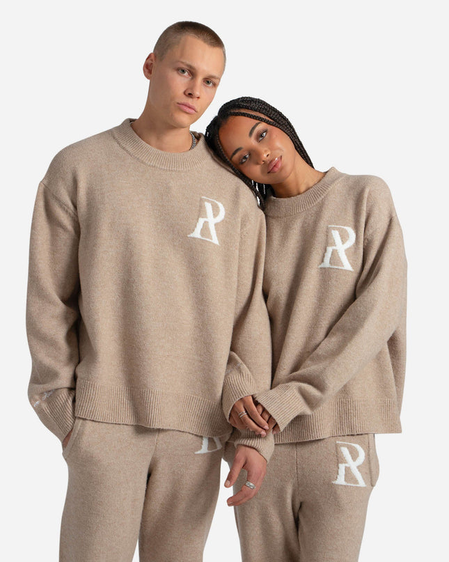 RADIANT KNIT CREWNECK SAND