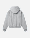 LEGACY ZIP HOODIE V2 GREY MARLE - back