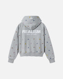 [PRE-ORDER] REALISM AND WINNIE THE POOH ALL-OVER ZIP HOODIE GREY MARLE