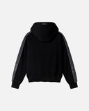 RACER ZIP HOODIE FLEECE BLACK