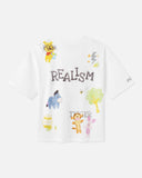 REALISM AND WINNIE THE POOH SCRIBBLE TEE WHITE
