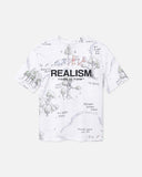 REALISM AND WINNIE THE POOH 100 ACRE WOODS TEE VINTAGE WHITE