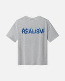 BLUE BLAZE TEE GREY MARLE