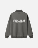 VISION LOGO FLEECE POLO COOL GREY