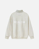 VISION LOGO FLEECE POLO OATMEAL