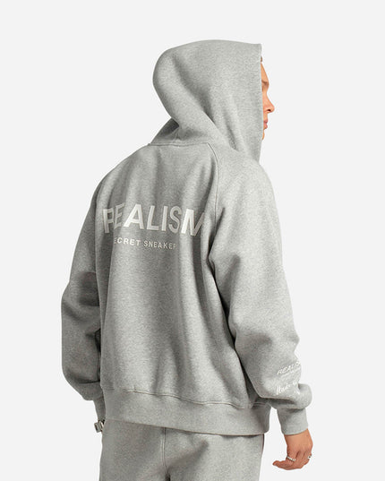 RADIANT ZIP HOODIE GREY MARLE