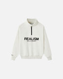 ELITE HALF ZIP SWEATER OATMEAL