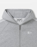 RACER ZIP HOODIE FLEECE GREY MARLE