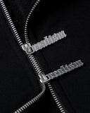 RACER ZIP HOODIE FLEECE BLACK