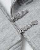 REALISM AND WINNIE THE POOH SKETCH ZIP HOODIE GREY MARLE