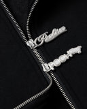 REALISM AND WINNIE THE POOH SKETCH ZIP HOODIE BLACK