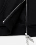 REALISM AND WINNIE THE POOH SKETCH ZIP HOODIE BLACK