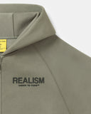 REALISM AND WINNIE THE POOH SKETCH ZIP HOODIE CEMENT