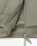 REALISM AND WINNIE THE POOH SKETCH ZIP HOODIE CEMENT