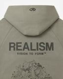 REALISM AND WINNIE THE POOH SKETCH ZIP HOODIE CEMENT