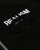 PASTE-UP ZIP HOODIE BLACK