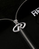 PASTE-UP ZIP HOODIE BLACK