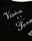 PASTE-UP ZIP HOODIE BLACK